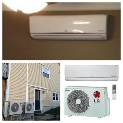 LG White Gloss Ductless Heat Pump